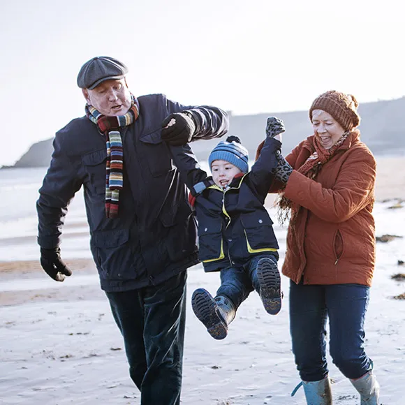 Family on a walk